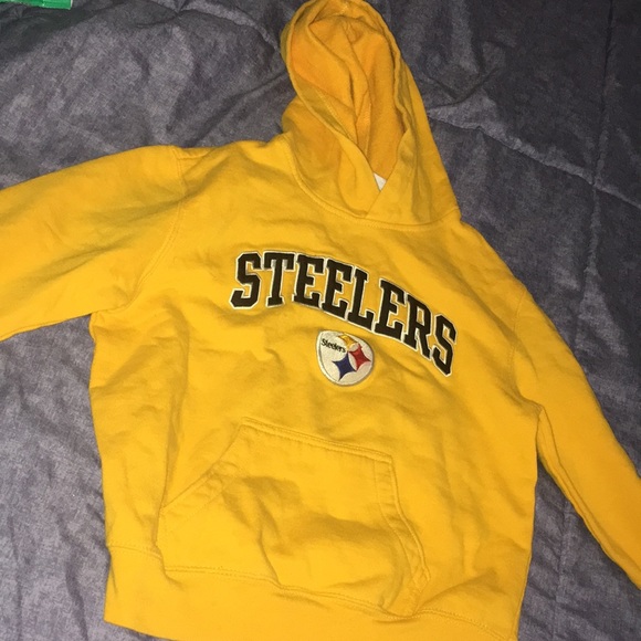 NFL Other - LAST CHANCE Kids xs 4/5 yellow Steelers  hoodie